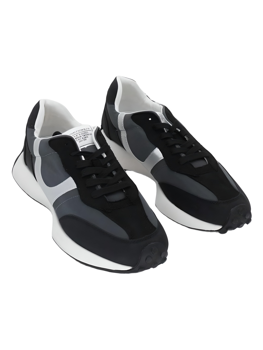 GC Shoes Howell Lace Up Black Fashion Sneakers Size 9.5M